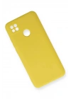 Mey İthalat®   Redmi 9C Kılıf Nano içi Kadife Silikon - Sarı