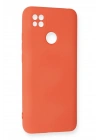Mey İthalat®   Redmi 9C Kılıf Nano içi Kadife Silikon - Turuncu