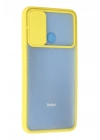Mey İthalat®   Redmi 9C Kılıf Palm Buzlu Kamera Sürgülü Silikon - Sarı