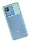Mey İthalat®   Redmi 9C Kılıf Palm Buzlu Kamera Sürgülü Silikon - Turkuaz