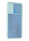 Mey İthalat®   Redmi 9C Kılıf Palm Buzlu Kamera Sürgülü Silikon - Turkuaz