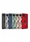 Mey İthalat®   Redmi 9C Kılıf Sofya Yüzüklü Silikon Kapak - Gold