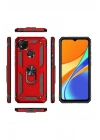 Mey İthalat®   Redmi 9C Kılıf Sofya Yüzüklü Silikon Kapak - Rose