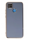 Mey İthalat®   Redmi 9C Kılıf Volet Silikon - Mavi
