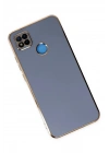 Mey İthalat®   Redmi 9C Kılıf Volet Silikon - Mavi