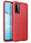 Mey İthalat®   Redmi 9T Kılıf Auto Focus Kapak - Kırmızı