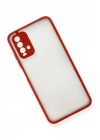 Mey İthalat®   Redmi 9T Kılıf Montreal Silikon Kapak - Kırmızı