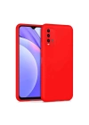 Mey İthalat®   Redmi 9T Kılıf Nano içi Kadife Silikon - Kırmızı