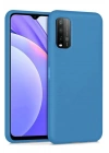 Mey İthalat®   Redmi 9T Kılıf Nano içi Kadife Silikon - Mavi