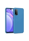 Mey İthalat®   Redmi 9T Kılıf Nano içi Kadife Silikon - Mavi