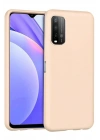 Mey İthalat®   Redmi 9T Kılıf Nano içi Kadife Silikon - Pudra
