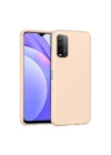 Mey İthalat®   Redmi 9T Kılıf Nano içi Kadife Silikon - Pudra