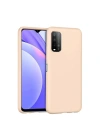 Mey İthalat®   Redmi 9T Kılıf Nano içi Kadife Silikon - Pudra