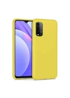 Mey İthalat®   Redmi 9T Kılıf Nano içi Kadife Silikon - Sarı