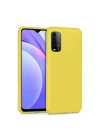 Mey İthalat®   Redmi 9T Kılıf Nano içi Kadife Silikon - Sarı