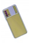 Mey İthalat®   Redmi 9T Kılıf Palm Buzlu Kamera Sürgülü Silikon - Lila
