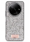 Mey İthalat®   Redmi A3 4G Bright Simli Kapak - Gümüş