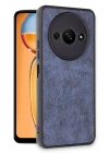 Mey İthalat®   Redmi A3 4G Kılıf Aras Deri Kapak - Lacivert