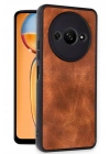 Mey İthalat®   Redmi A3 4G Kılıf Aras Deri Kapak - Taba