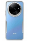 Mey İthalat®   Redmi A3 4G Kılıf Boyi Silikon Kapak - Gümüş