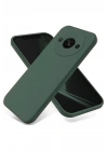 Mey İthalat®   Redmi A3 4G Kılıf First Silikon - Koyu Yeşil