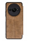 Mey İthalat®   Redmi A3 4G Kılıf Flip Cover - Taba