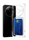 Mey İthalat®   Redmi A3 4G Kılıf Kart Şeffaf Silikon - Şeffaf