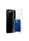 Mey İthalat®   Redmi A3 4G Kılıf Kart Şeffaf Silikon - Şeffaf