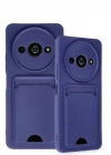 Mey İthalat®   Redmi A3 4G Kılıf Kelvin Kartvizitli Silikon - Lacivert