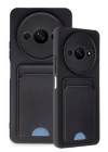 Mey İthalat®   Redmi A3 4G Kılıf Kelvin Kartvizitli Silikon - Siyah