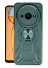 Mey İthalat®   Redmi A3 4G Kılıf Lincoln Silikon - Koyu Yeşil