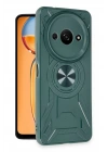 Mey İthalat®   Redmi A3 4G Kılıf Lincoln Silikon - Koyu Yeşil