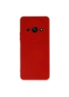 Mey İthalat®   Redmi A3 4G Kılıf Nano içi Kadife Silikon - Kırmızı