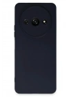 Mey İthalat®   Redmi A3 4G Kılıf Nano içi Kadife Silikon - Lacivert