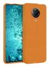 Mey İthalat®   Redmi K30 Pro Kılıf Nano içi Kadife Silikon - Turuncu