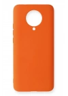 Mey İthalat®   Redmi K30 Pro Kılıf Nano içi Kadife Silikon - Turuncu