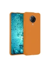 Mey İthalat®   Redmi K30 Pro Kılıf Nano içi Kadife Silikon - Turuncu