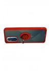 Mey İthalat®   Redmi K40 Kılıf Montreal Yüzüklü Silikon Kapak - Kırmızı