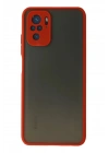 Mey İthalat®   Redmi Note 10 Kılıf Montreal Silikon Kapak - Kırmızı