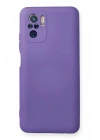 Mey İthalat®   Redmi Note 10 Kılıf Nano içi Kadife Silikon - Mor