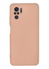 Mey İthalat®   Redmi Note 10 Kılıf Nano içi Kadife Silikon - Pudra