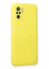 Mey İthalat®   Redmi Note 10 Kılıf Nano içi Kadife Silikon - Sarı