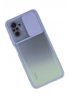Mey İthalat®   Redmi Note 10 Kılıf Palm Buzlu Kamera Sürgülü Silikon - Lila