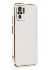 Mey İthalat®   Redmi Note 10 Kılıf Volet Silikon - Beyaz