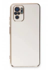 Mey İthalat®   Redmi Note 10 Kılıf Volet Silikon - Beyaz