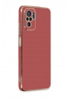 Mey İthalat®   Redmi Note 10 Kılıf Volet Silikon - Kırmızı