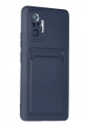 Mey İthalat®   Redmi Note 10 Pro Kılıf Kelvin Kartvizitli Silikon - Lacivert