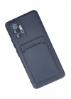 Mey İthalat®   Redmi Note 10 Pro Kılıf Kelvin Kartvizitli Silikon - Lacivert