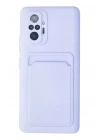Mey İthalat®   Redmi Note 10 Pro Kılıf Kelvin Kartvizitli Silikon - Lila