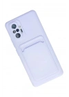 Mey İthalat®   Redmi Note 10 Pro Kılıf Kelvin Kartvizitli Silikon - Lila